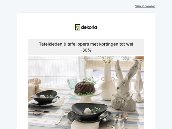 🐥 De paastafel als blikvanger met kortingen tot wel -30%