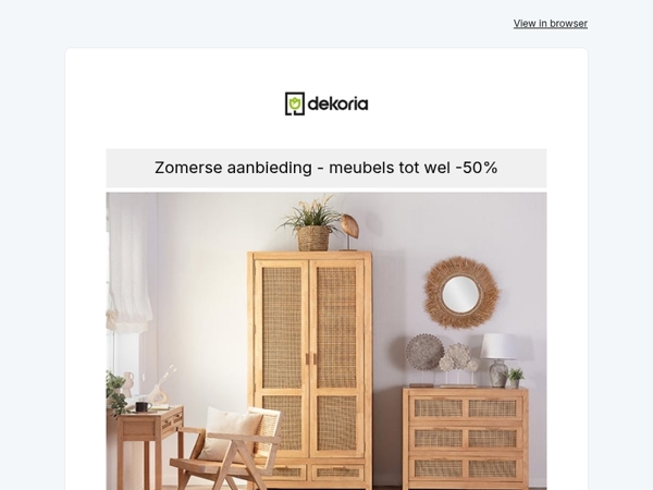 ☀️ Meubels tot wel -50% - jouw interieur verdient een makeover!