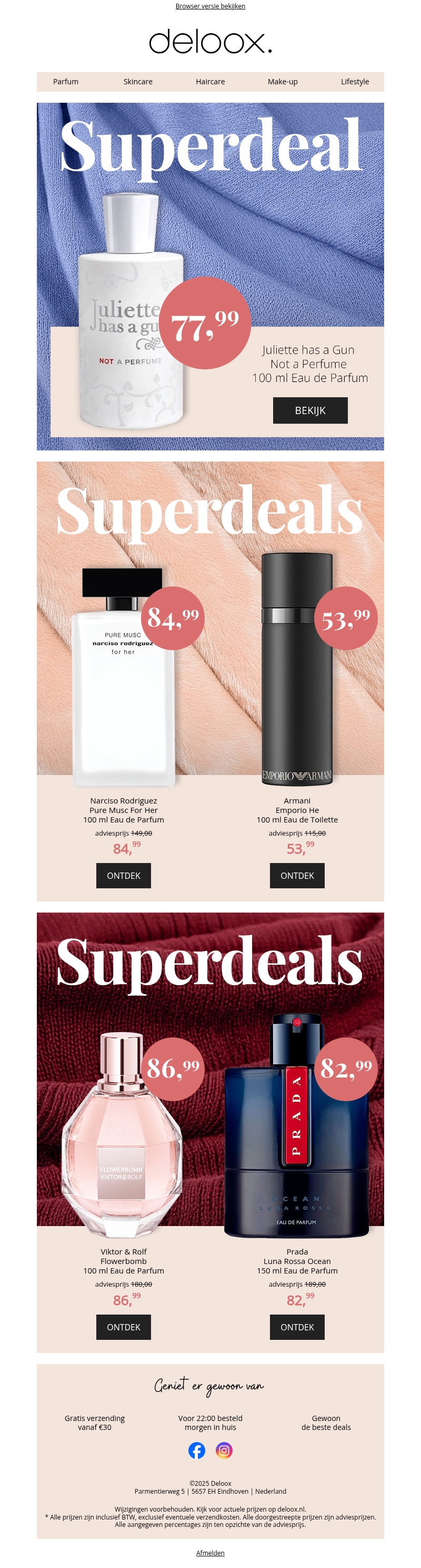 ⚡️ Nieuwe week, nieuwe Superdeal Monday ⚡️ bespaar tot 55%* ⚡️ Nieuwe week, nieuwe Superdeal Monday ⚡️ bespaar tot 55%*
