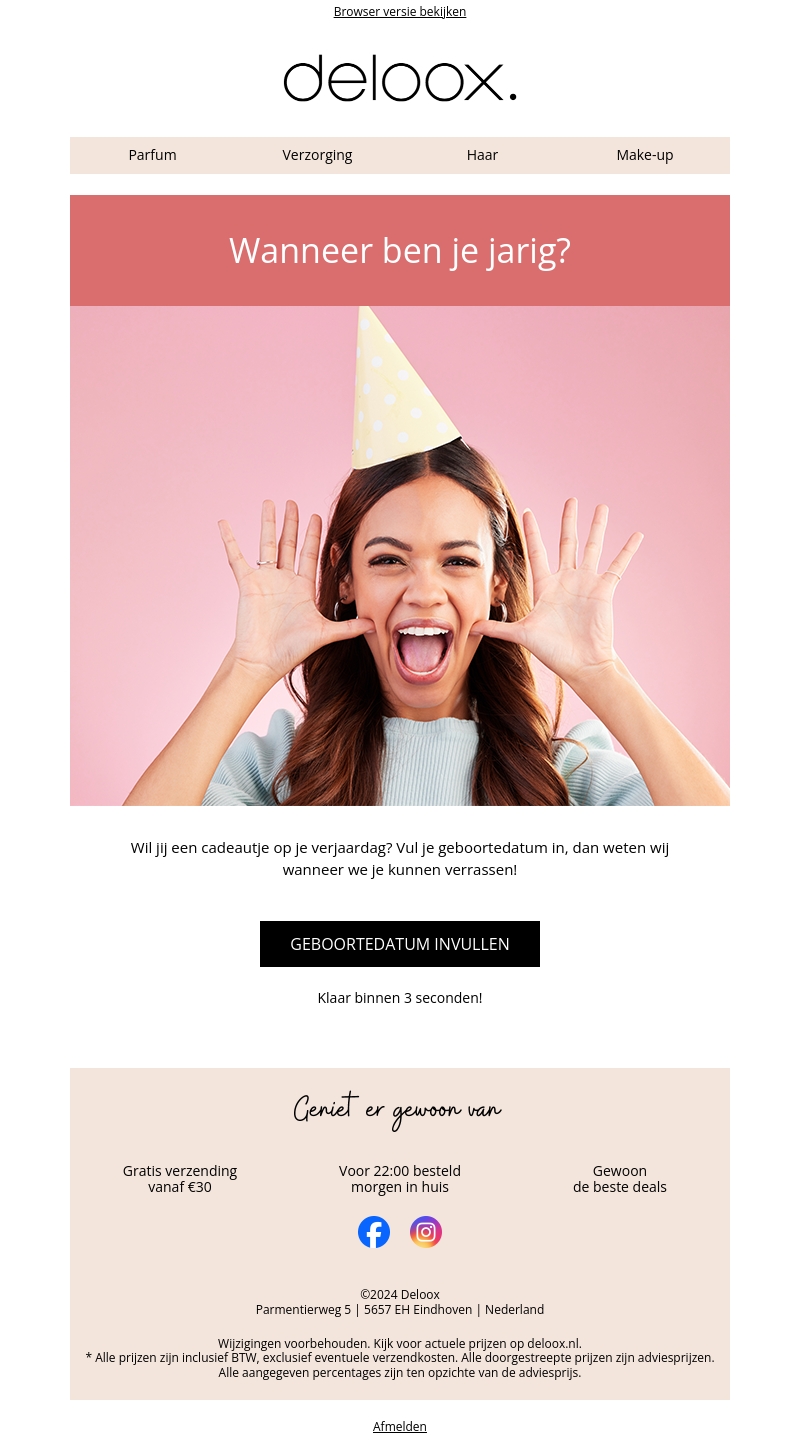 Wanneer ben je jarig? ๐ฅณ Wanneer ben je jarig? ๐ฅณ