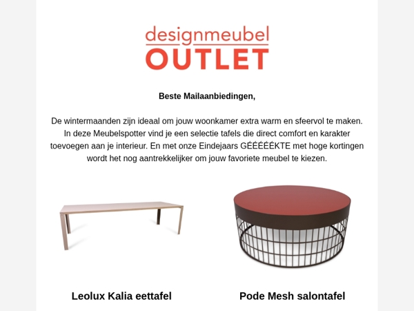 Tafels uitgezocht door jouw persoonlijke meubelspotter