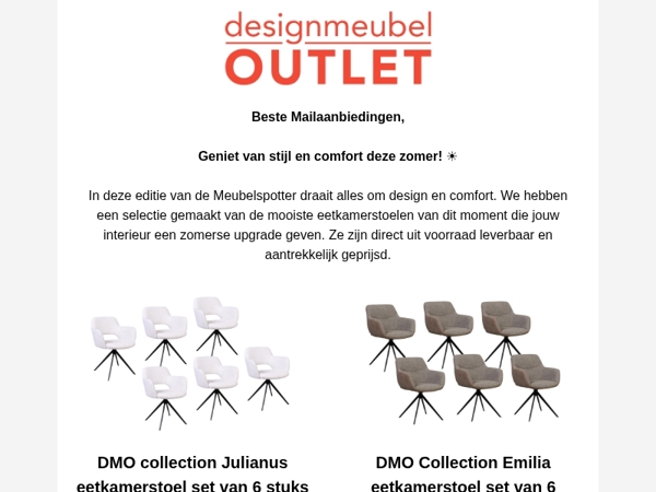 Eetkamerstoelen uitgezocht door jouw persoonlijke meubelspotter