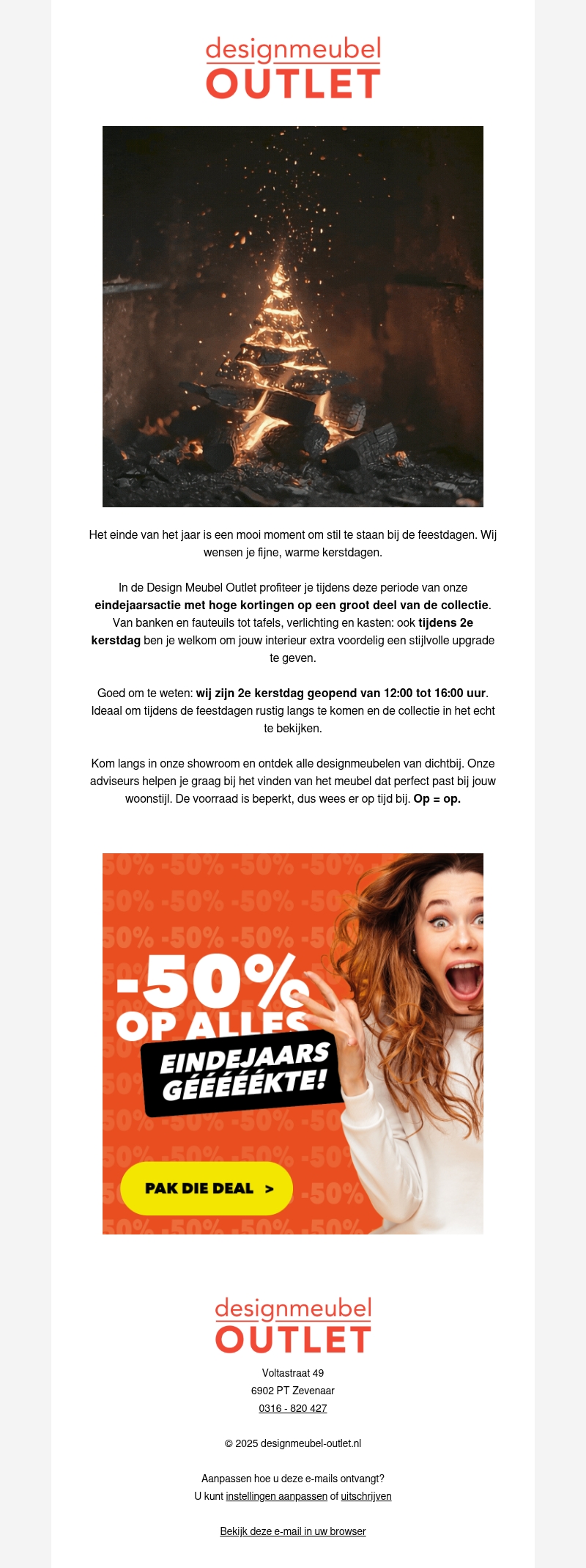 Eindejaars GÉÉÉÉÉKTE bij Gilsing Wonen vijftig procent korting in de outlet Eindejaars GÉÉÉÉÉKTE bij Gilsing Wonen vijftig procent korting in de outlet