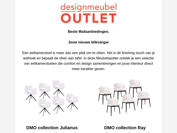 Eetkamerstoelen uitgezocht door jouw persoonlijke meubelspotter