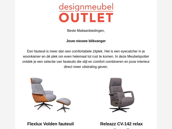 Fauteuils uitgezocht door jouw persoonlijke meubelspotter