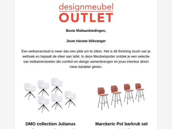 Eetkamerstoelen uitgezocht door jouw persoonlijke meubelspotter