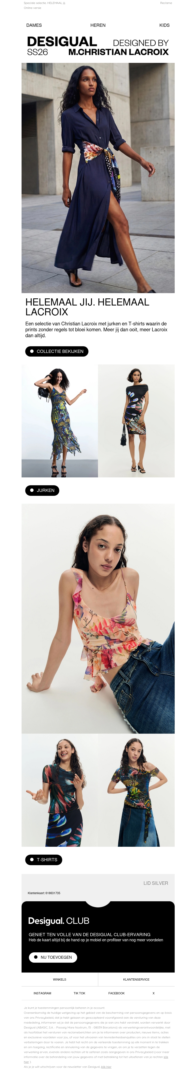 Jurken en T‑shirts x Lacroix Jurken en T‑shirts x Lacroix