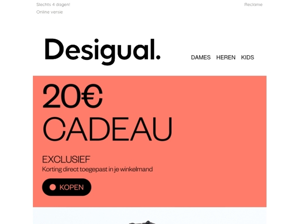 Client, we hebben 20€ voor jou