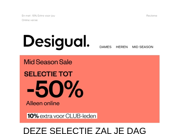 Selectie tot -50% | Alleen online