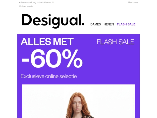 Alles -60%: Je hebt nog tijd.
