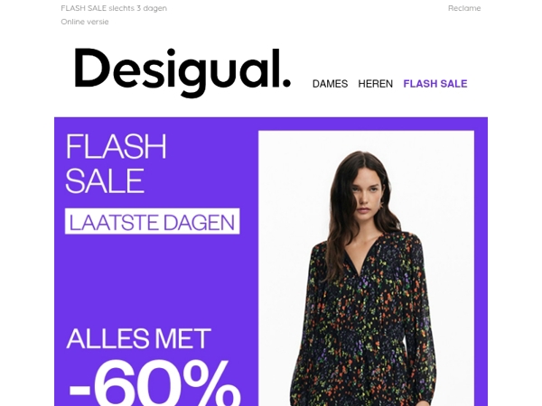 Alles met -60%, je bent nog op tijd!