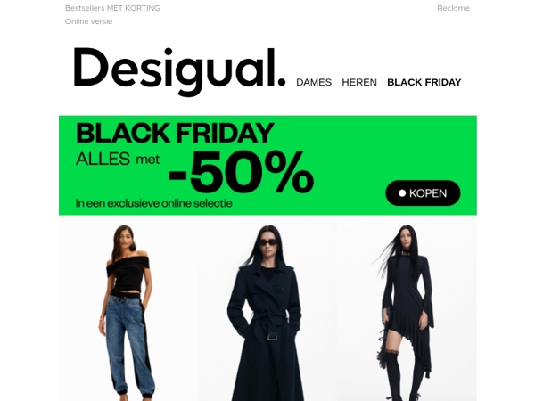 Vandaag is het zover: 50% korting op ALLES