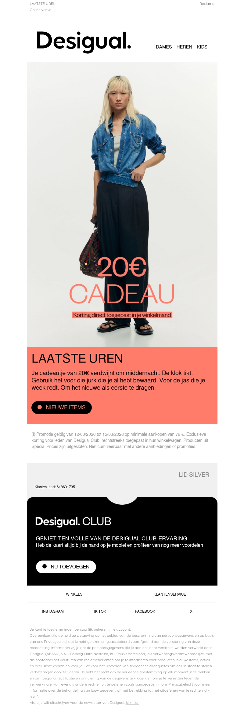 Je kortingsbon van 20€ verloopt vandaag Je kortingsbon van 20€ verloopt vandaag