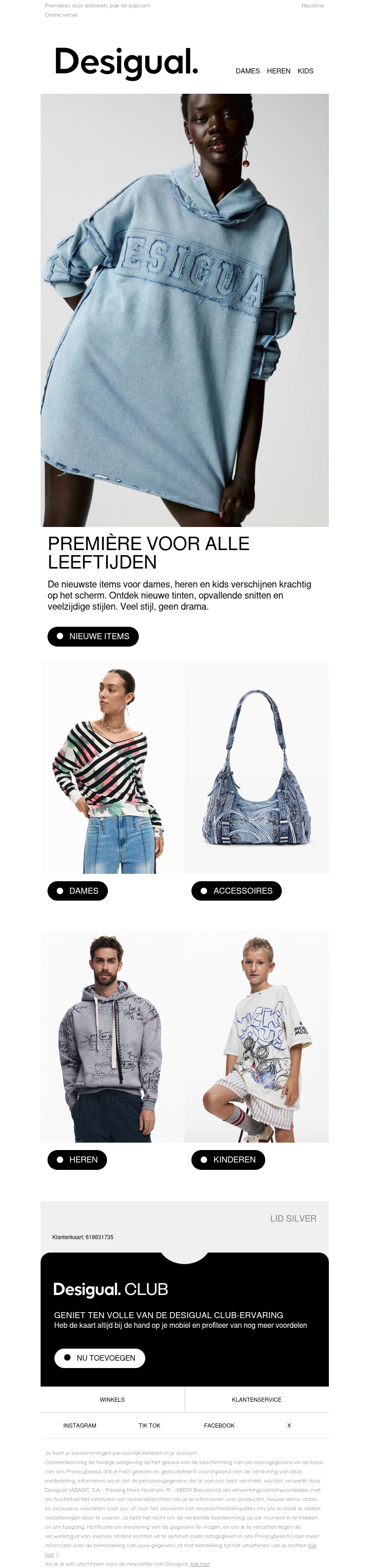 NEW IN: Dames, heren, kids NEW IN: Dames, heren, kids