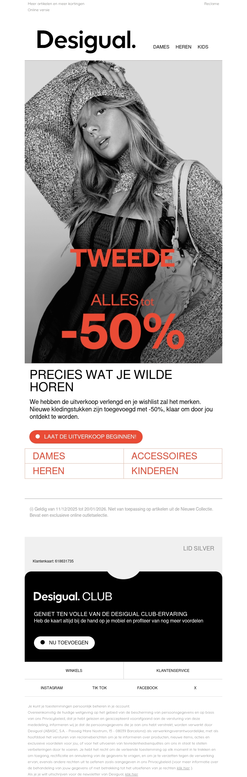 TWEEDE UITVERKOOP | Tot -50% TWEEDE UITVERKOOP | Tot -50%