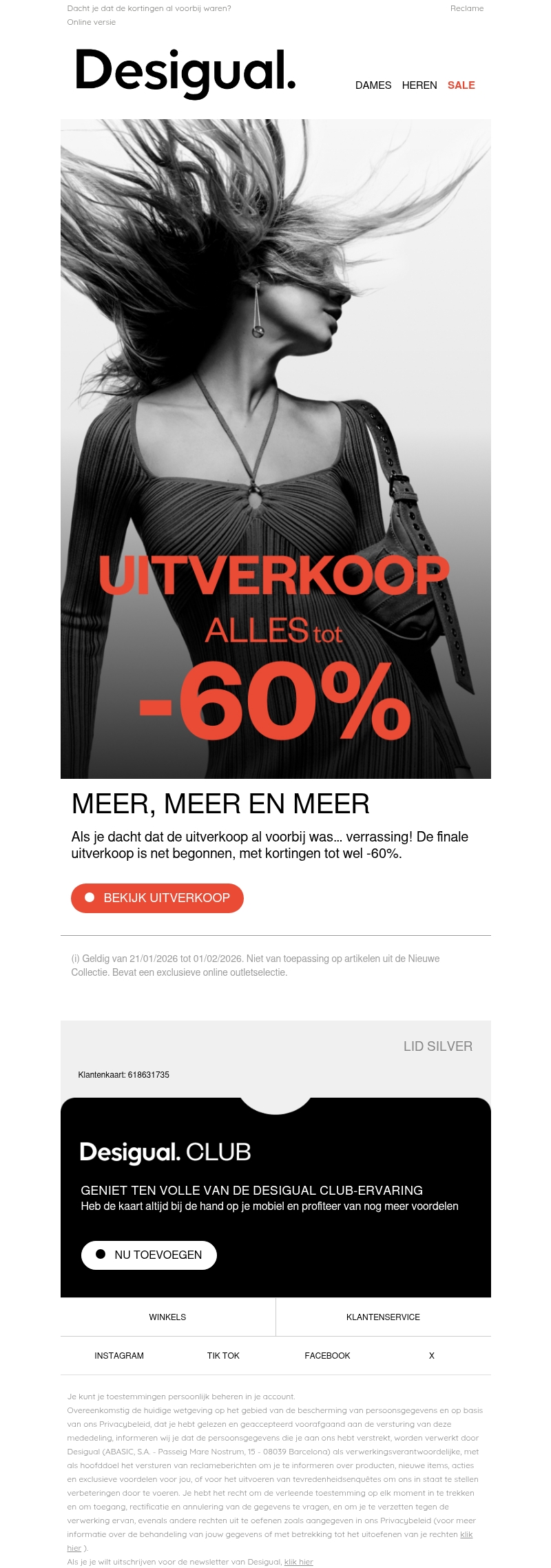 ALLES TOT -60% NU ALLES TOT -60% NU