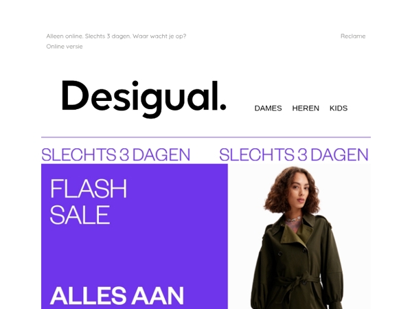 FLASH SALE | Alles met -60%
