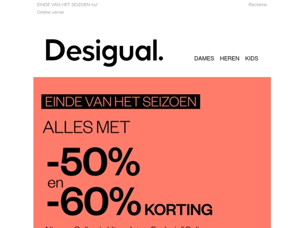 Alles -50% en -60% alleen tot morgen
