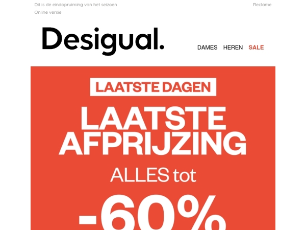 TOT -60%, wacht niet langer!
