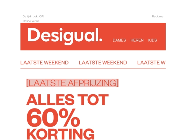 Tot -60% korting op accessoires, rokken en MEER