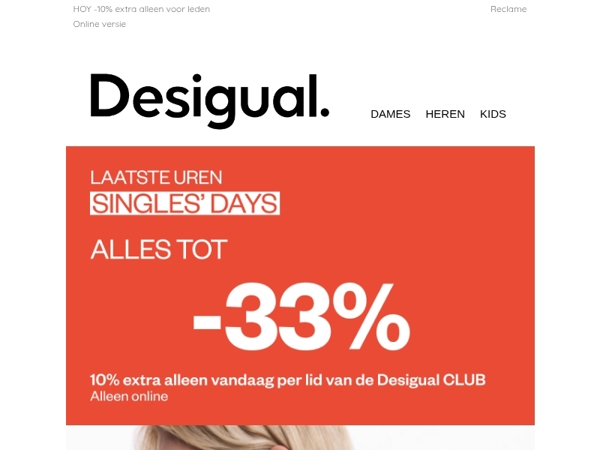 LAATSTE UREN | Alles tot -33%