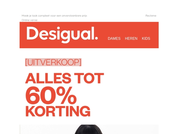 Van top tot teen, tot 60% korting!