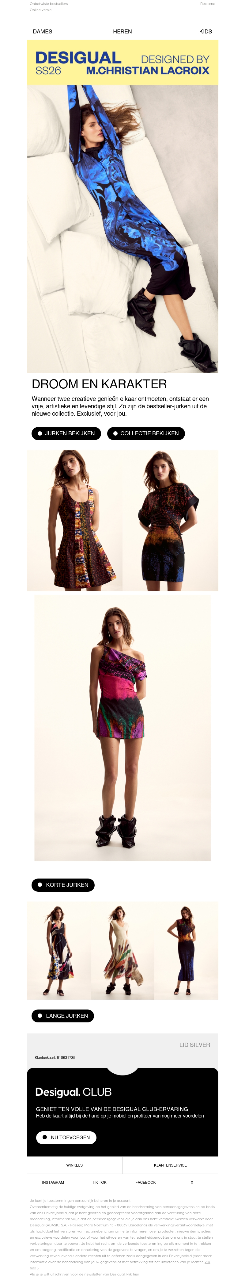 Nieuwe jurken Lacroix x Desigual Nieuwe jurken Lacroix x Desigual