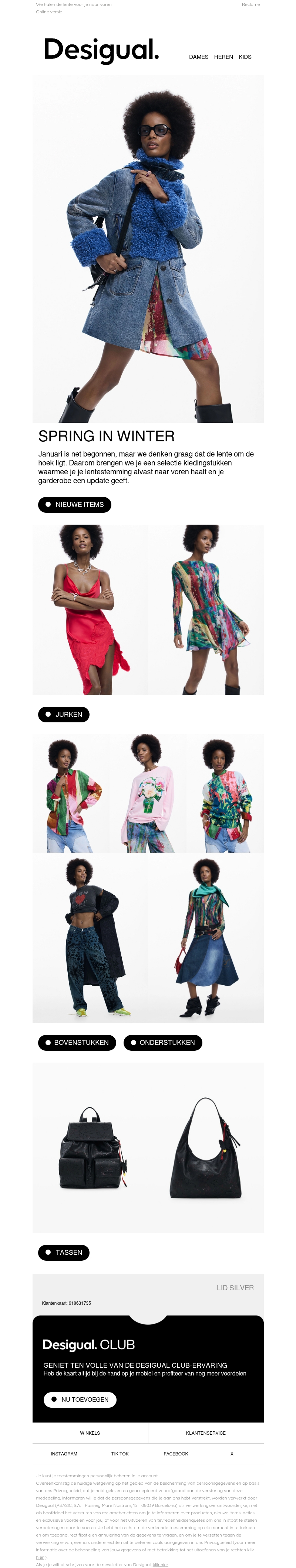 Nieuwe collectie: SPRING IN WINTER Nieuwe collectie: SPRING IN WINTER