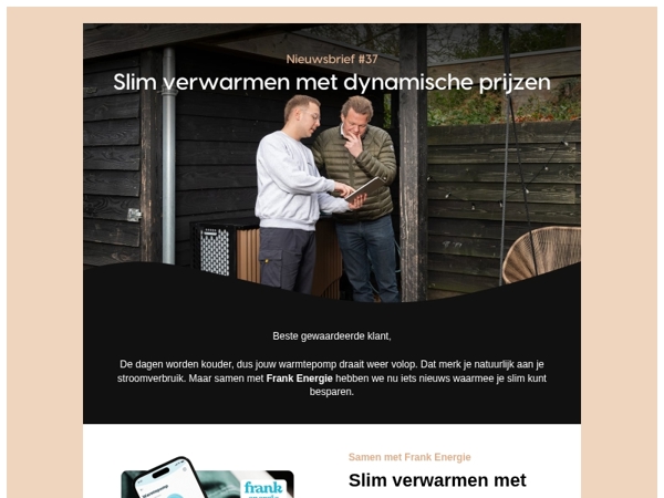 Nieuw: Slim verwarmen met dynamische prijzen