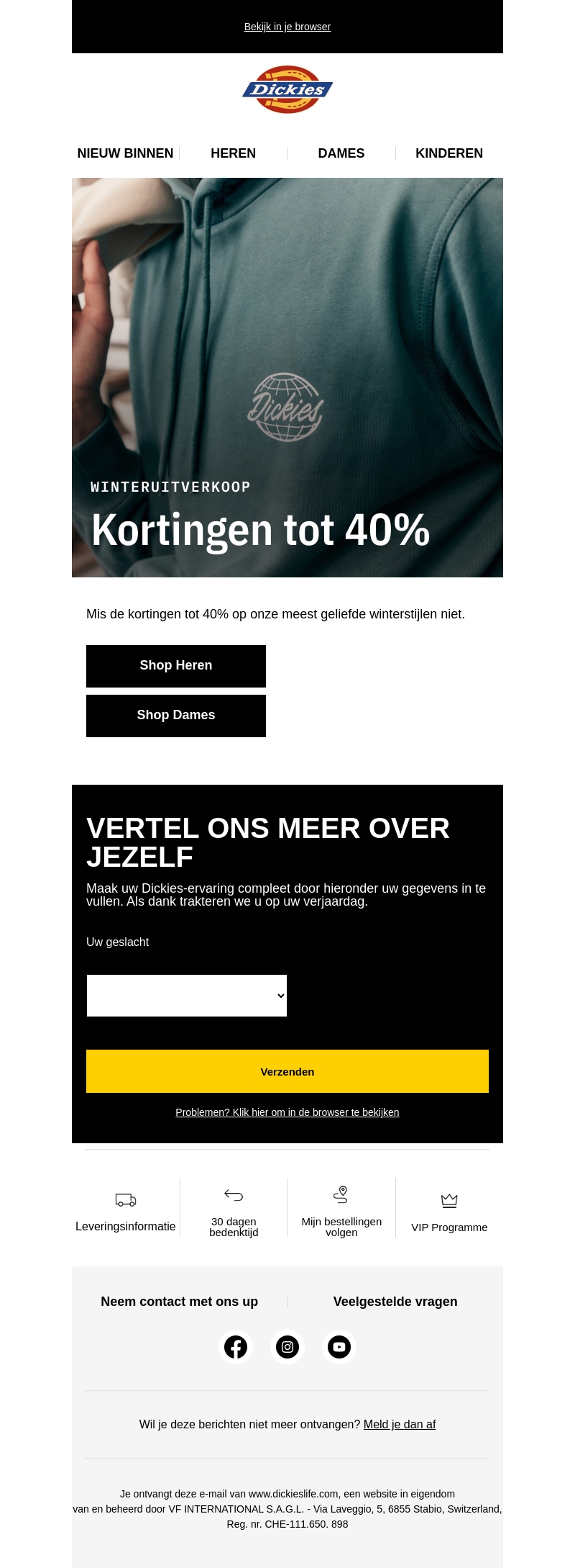 Mis de kortingen tot 40% in onze UITVERKOOP niet Mis de kortingen tot 40% in onze UITVERKOOP niet