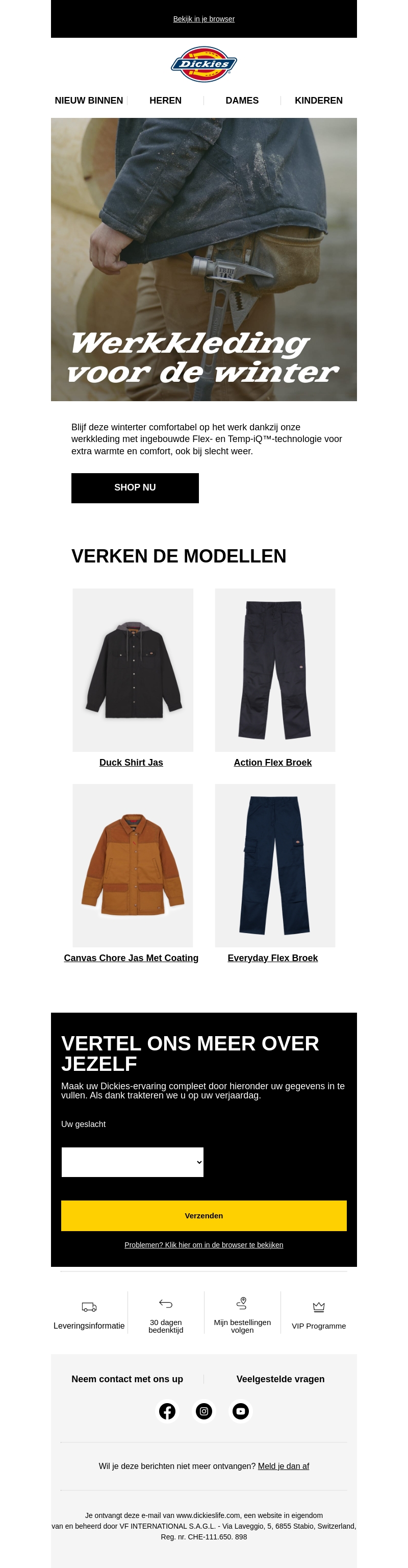 Werkkleding voor de koudere dagen Werkkleding voor de koudere dagen