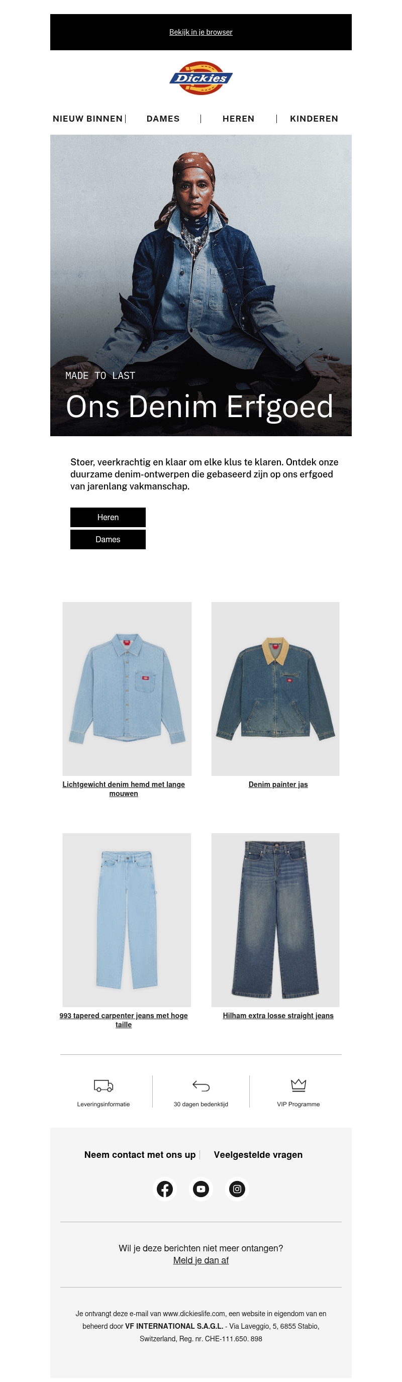 Duurzaam denim met roots in ons workwear-erfgoed Duurzaam denim met roots in ons workwear-erfgoed