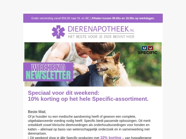 Speciaal voor jou: 10% korting op Specific! 🎉