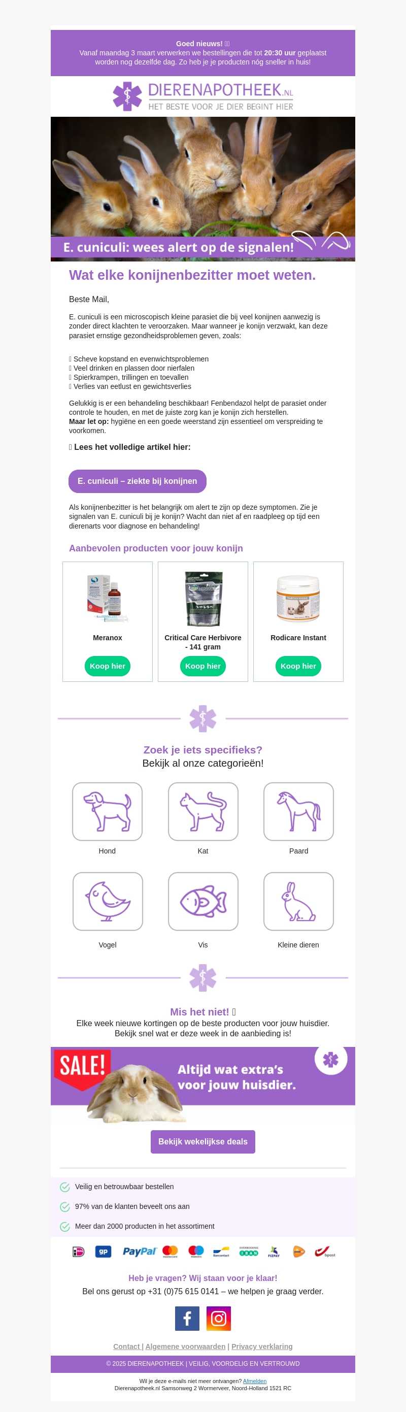 π¨π° Belangrijk voor konijnenbezitters: alles over E. cuniculi! π¨π° Belangrijk voor konijnenbezitters: alles over E. cuniculi!