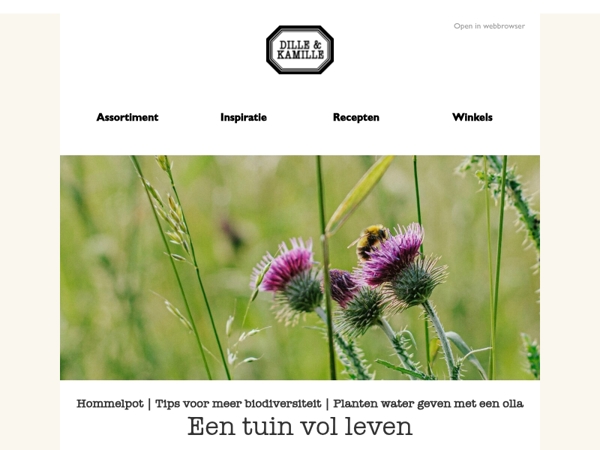 Een tuin vol leven
