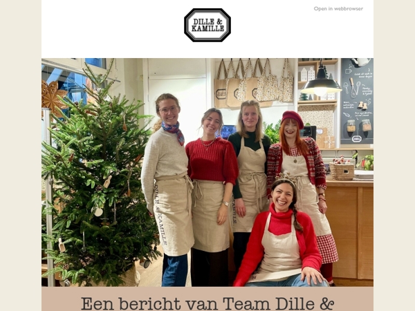 Bedankt namens team Dille & Kamille Zwolle
