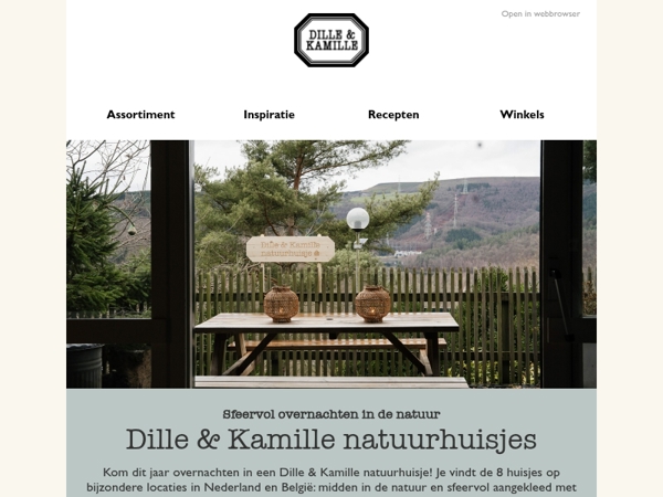 Dille & Kamille natuurhuisjes