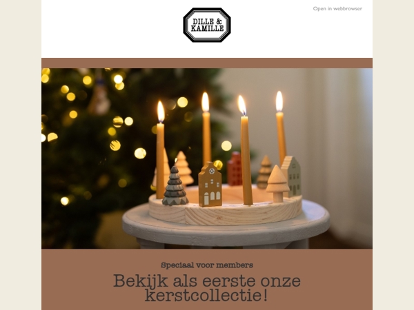 Shop als eerste onze kerstcollectie