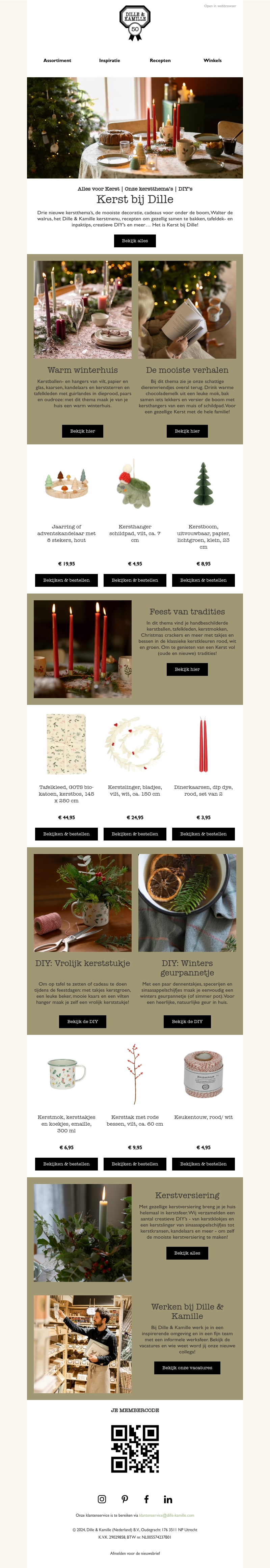 Kerst bij Dille Kerst bij Dille