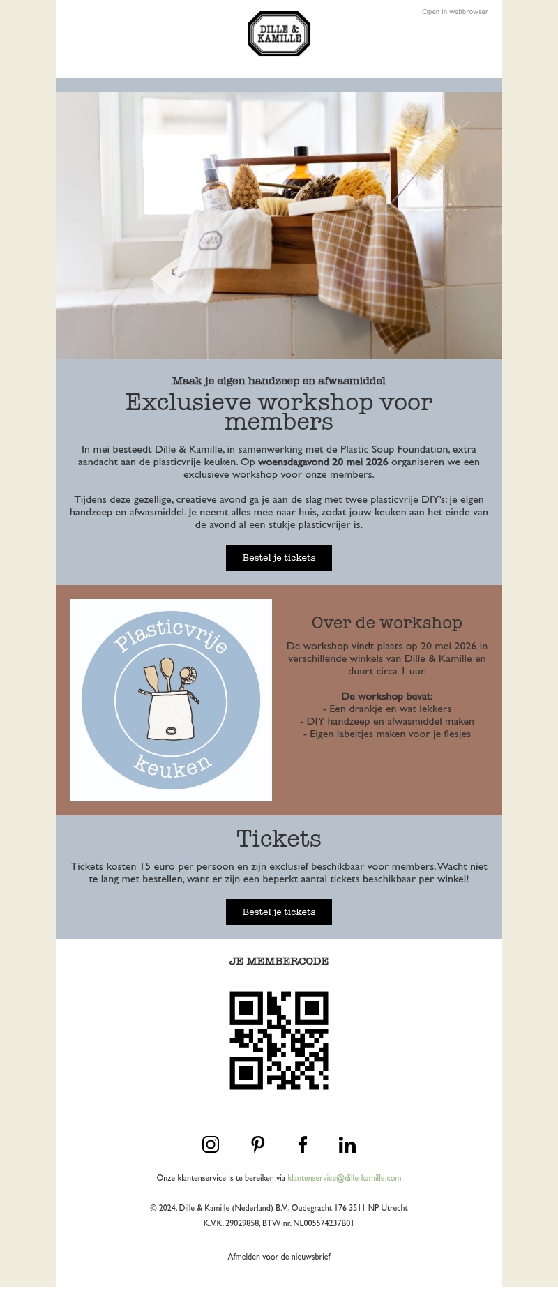 20 mei: exclusieve workshopavond voor members 20 mei: exclusieve workshopavond voor members