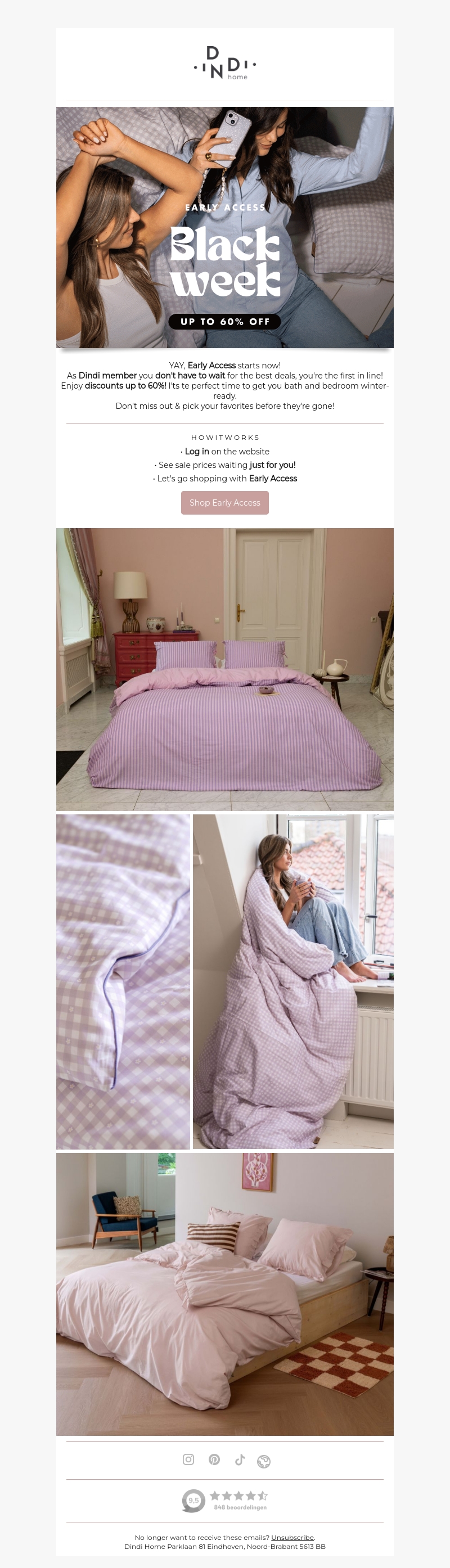 Up to 60% OFF with Early Access! Up to 60% OFF with Early Access!