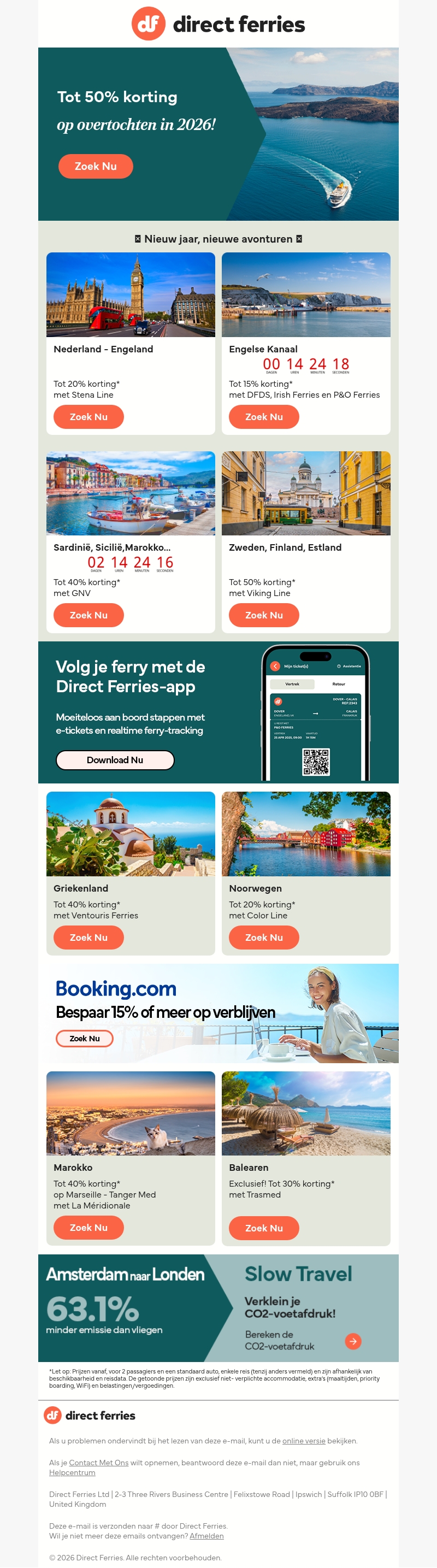 Ontspan: tot 50% korting op je volgende vakantie! Ontspan: tot 50% korting op je volgende vakantie!