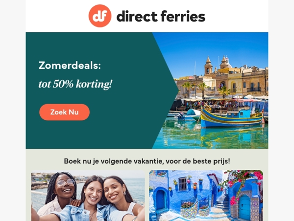 Zon, Zee en Aanbiedingen: tot 50% korting!