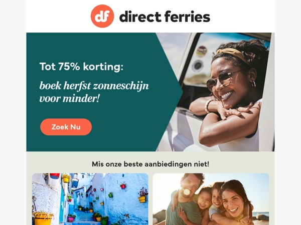 Tot 75% korting: boek herfst zonneschijn voor minder!