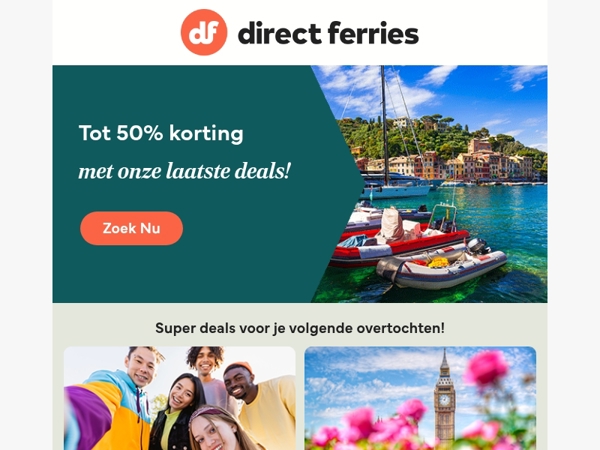 Tot 50% korting met onze laatste deals!