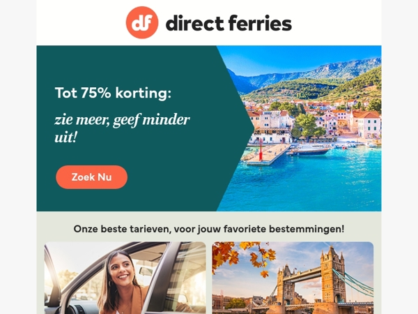 Tot 75% korting: zie meer, geef minder uit!