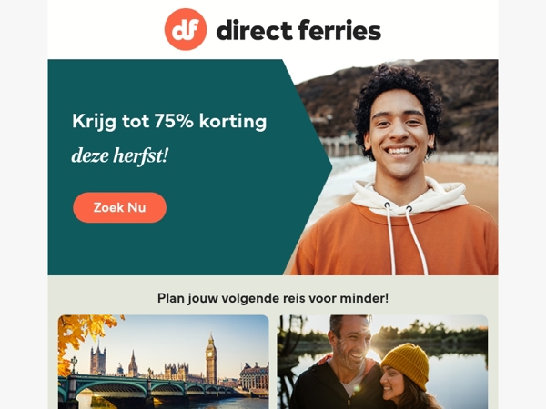 Krijg tot 75% korting deze herfst!