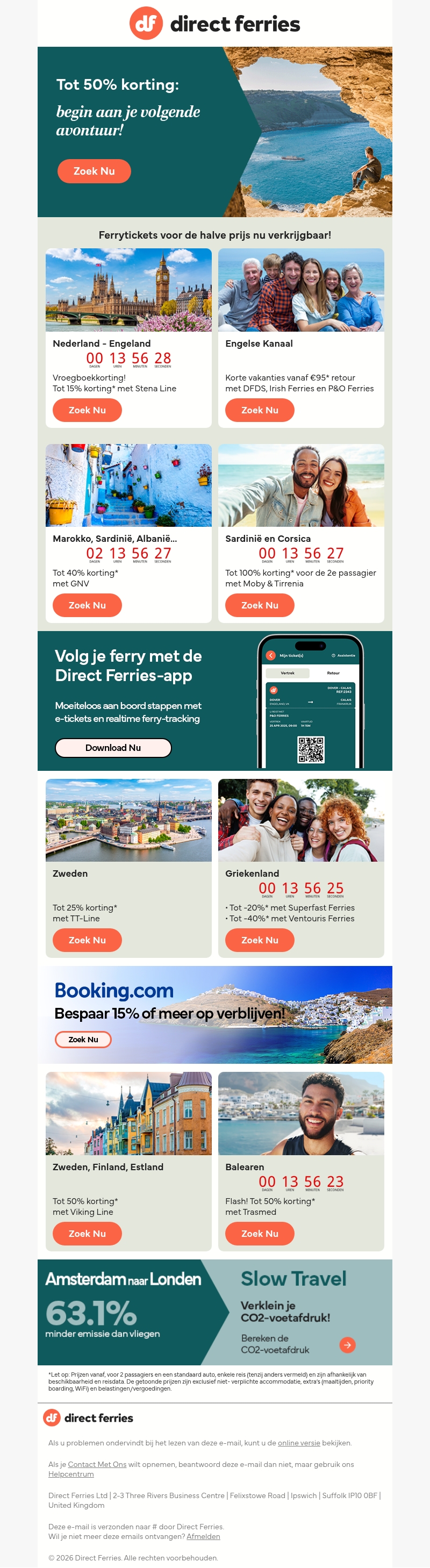 Tot 50% korting: begin aan je volgende avontuur! Tot 50% korting: begin aan je volgende avontuur!