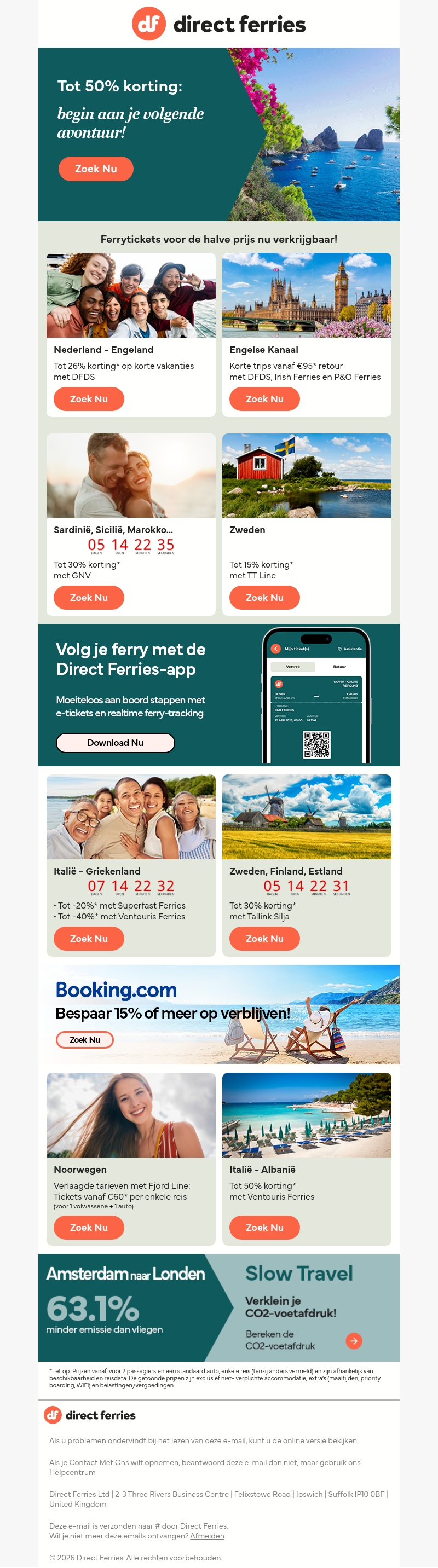 Tot 50% korting: begin aan je volgende avontuur! Tot 50% korting: begin aan je volgende avontuur!