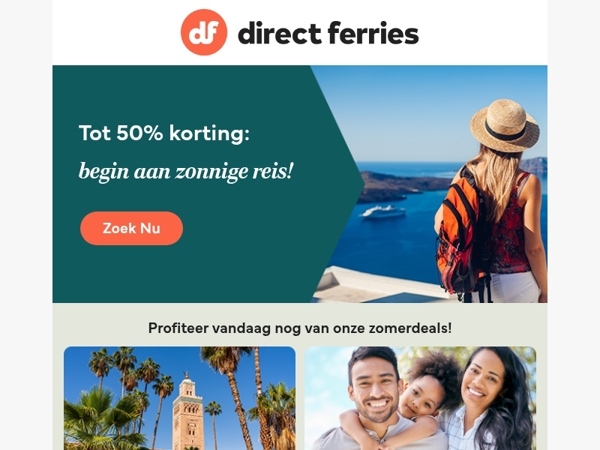 Tot 50% korting: begin aan zonnige reis!